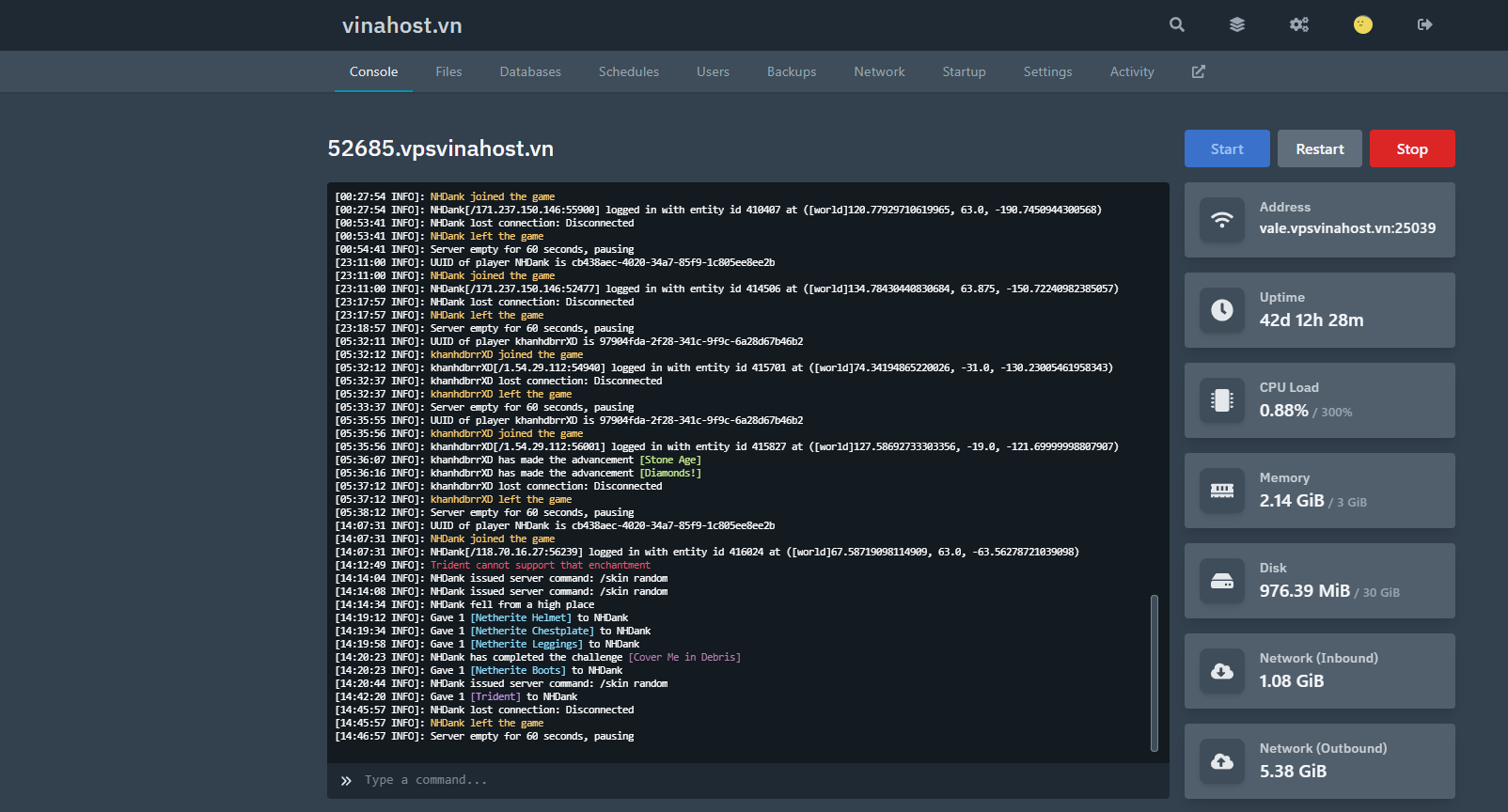 Giao diện mới - hiển thị số lượng người chơi hiện tại trong server